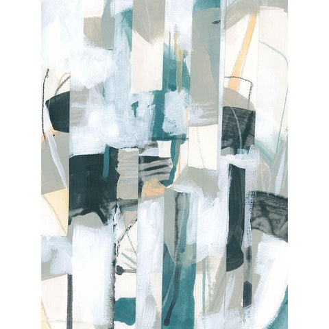 Sea Cavern Strata IV White Modern Wood Framed Art Print by Vess, June Erica