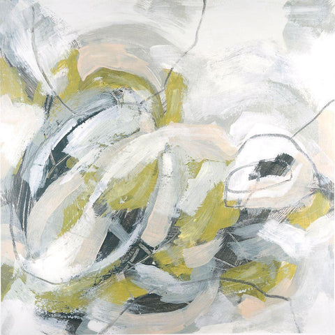 Rolling Sprint I White Modern Wood Framed Art Print with Double Matting by Vess, June Erica