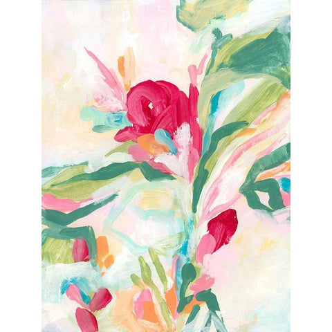 Tropical Rhythm II Black Modern Wood Framed Art Print with Double Matting by Vess, June Erica