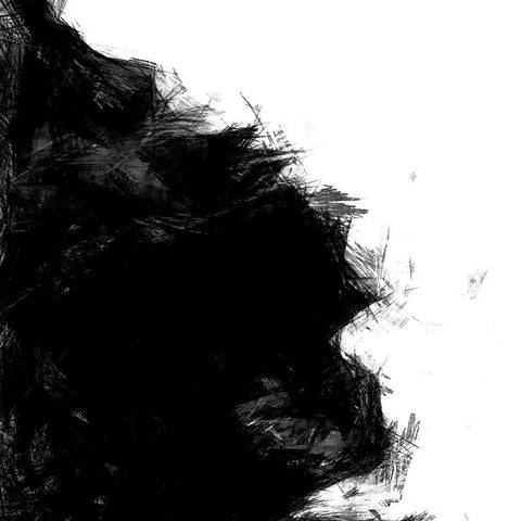 Sketchy II White Modern Wood Framed Art Print by Saunders, Alonzo