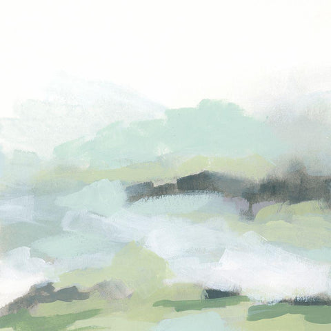 Strata Field I Gold Ornate Wood Framed Art Print with Double Matting by Vess, June Erica