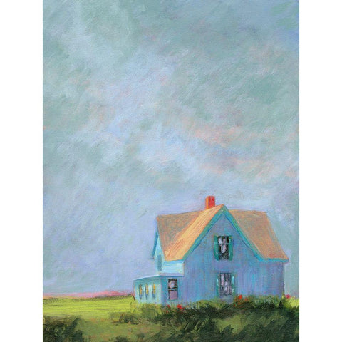 Blue Cape White Modern Wood Framed Art Print by Sweetwater