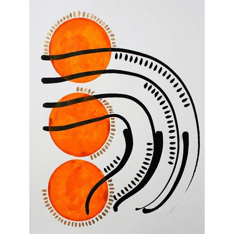 Get a Grip Gold Ornate Wood Framed Art Print with Double Matting by Gianni, Katie