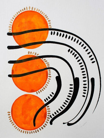 Get a Grip White Modern Wood Framed Art Print with Double Matting by Gianni, Katie