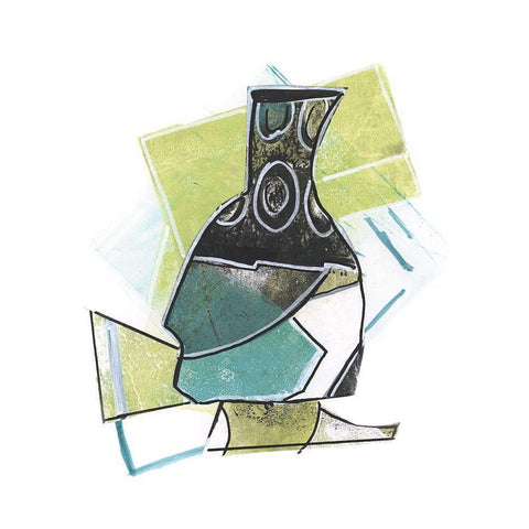 Jubilee Jugs II Black Modern Wood Framed Art Print by Combs, Joyce