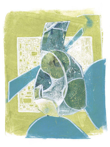 Jubilee Jugs V White Modern Wood Framed Art Print with Double Matting by Combs, Joyce