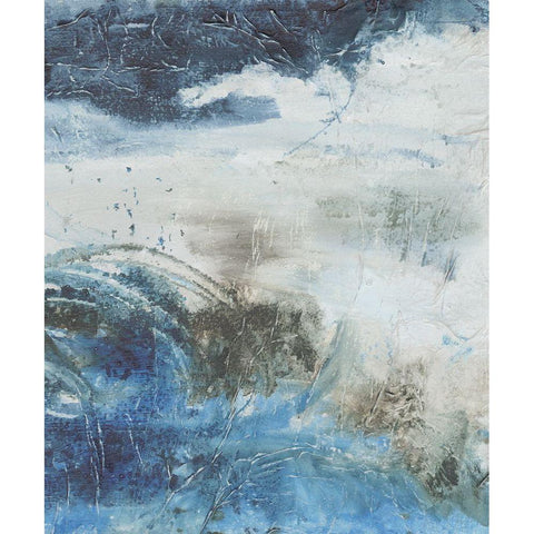 Coastal Seas I White Modern Wood Framed Art Print by Combs, Joyce