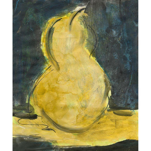 Urban Pear II White Modern Wood Framed Art Print by Combs, Joyce