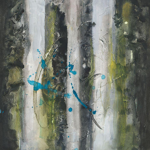 Electric Currents I Black Modern Wood Framed Art Print by Combs, Joyce