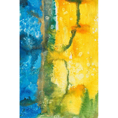 Aquatic Energy I Black Modern Wood Framed Art Print with Double Matting by Combs, Joyce