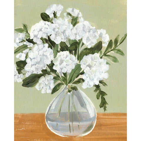 Vased Viburnum I White Modern Wood Framed Art Print by Warren, Annie