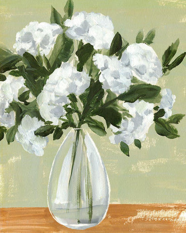Vased Viburnum II Black Ornate Wood Framed Art Print with Double Matting by Warren, Annie