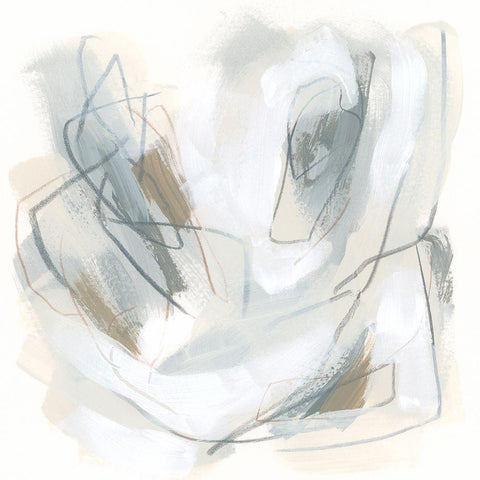 Neutral Assembly VI Black Modern Wood Framed Art Print with Double Matting by Vess, June Erica