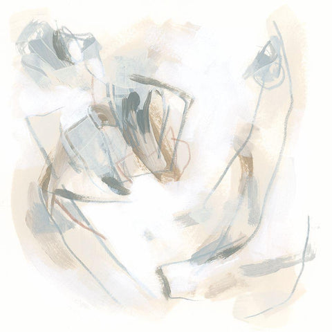 Neutral Assembly VII Black Modern Wood Framed Art Print with Double Matting by Vess, June Erica