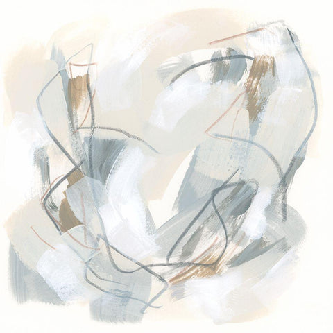 Neutral Assembly VIII Black Ornate Wood Framed Art Print with Double Matting by Vess, June Erica