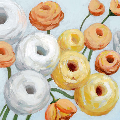 Sunlit Whorls II White Modern Wood Framed Art Print by Popp, Grace