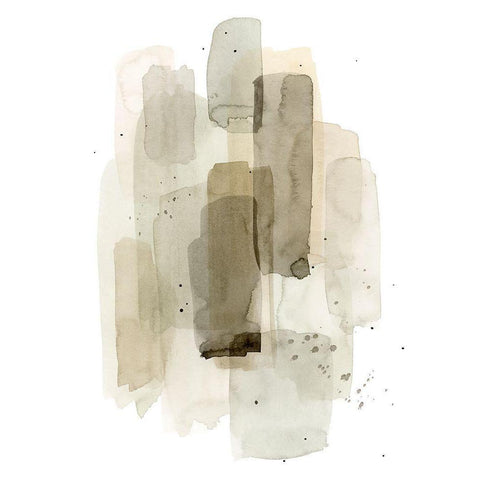 Vintage Patches II Black Modern Wood Framed Art Print with Double Matting by Popp, Grace