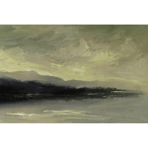 Coastal Dawn Black Modern Wood Framed Art Print by Finch, Sheila