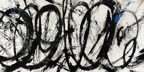 Ampersand Black Ornate Wood Framed Art Print with Double Matting by Schicker, Joshua