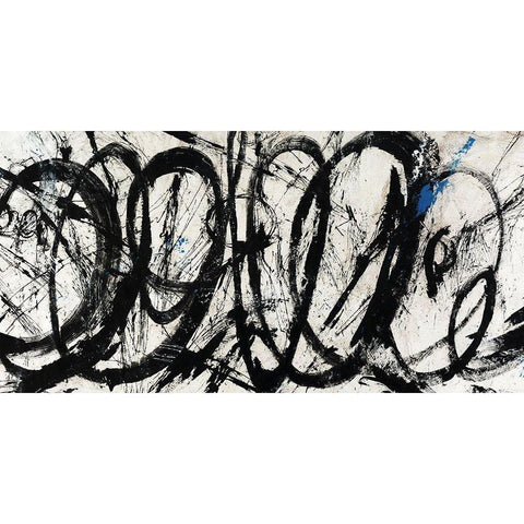 Ampersand Black Modern Wood Framed Art Print with Double Matting by Schicker, Joshua