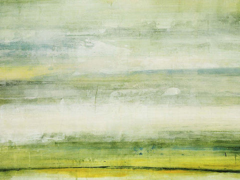 Elements Shift White Modern Wood Framed Art Print with Double Matting by Edmunds, Sydney