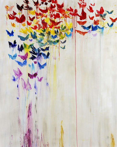 Orchid Spectrum II Black Ornate Wood Framed Art Print with Double Matting by Maas, Jodi