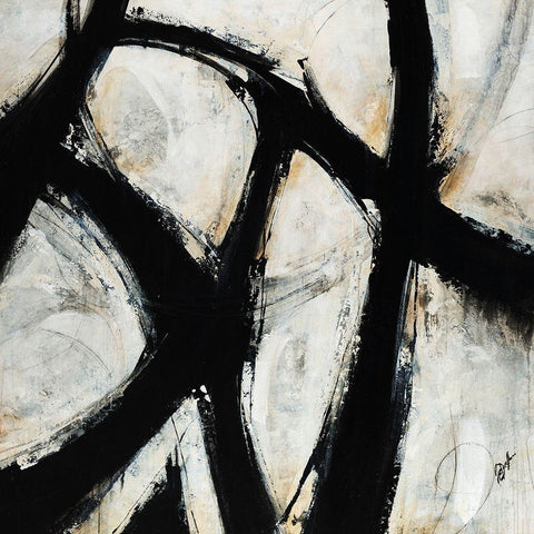 Symbology White Modern Wood Framed Art Print by Douglass, Farrell