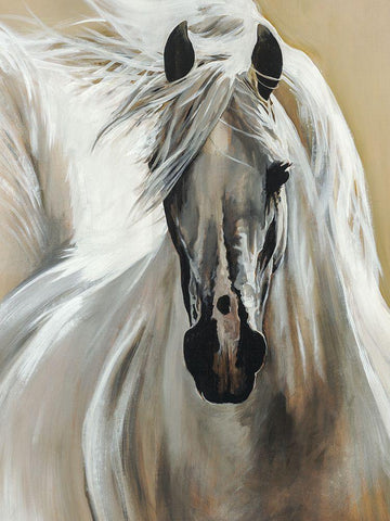 White Night White Modern Wood Framed Art Print with Double Matting by Edmunds, Sydney