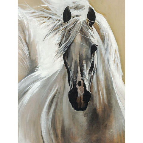 White Night Black Modern Wood Framed Art Print by Edmunds, Sydney