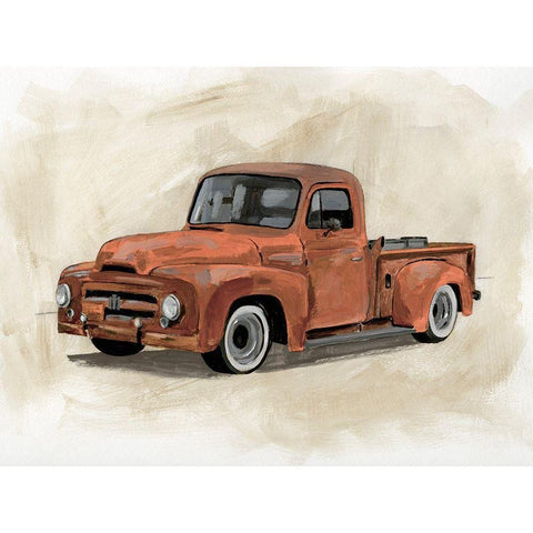 Pickup IV White Modern Wood Framed Art Print by Barnes, Victoria