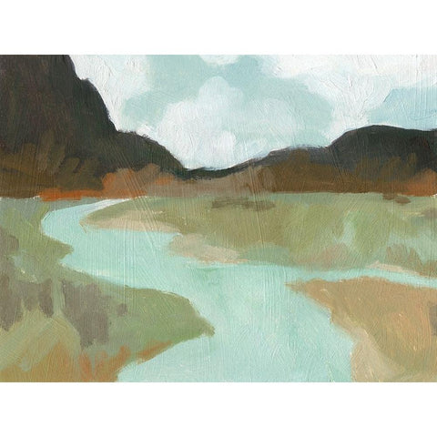 Coldwater Hills II White Modern Wood Framed Art Print by Green, Jacob