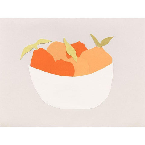 Sumo Citrus II Black Modern Wood Framed Art Print with Double Matting by Sizemore, Natalie