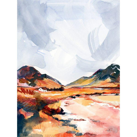 Chromatic Landscapes II White Modern Wood Framed Art Print by Parker, Jennifer Paxton
