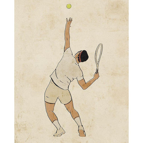 Sportsman I White Modern Wood Framed Art Print by Barnes, Victoria