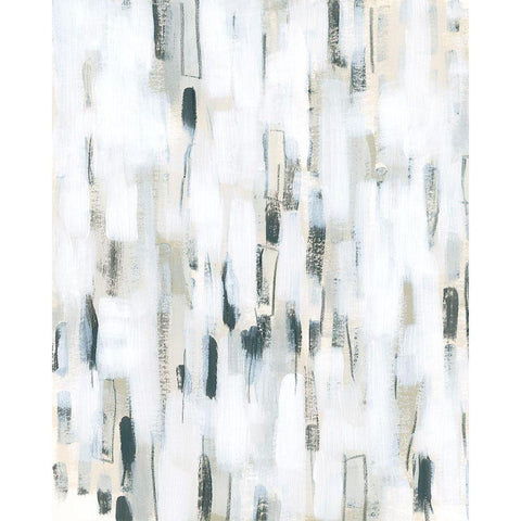 Cinder Marks I Black Modern Wood Framed Art Print with Double Matting by Vess, June Erica