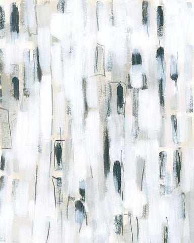 Cinder Marks II Black Ornate Wood Framed Art Print with Double Matting by Vess, June Erica