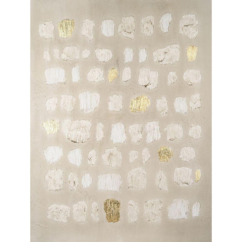 Embellished Cobblestone I White Modern Wood Framed Art Print by Lam, Vanna