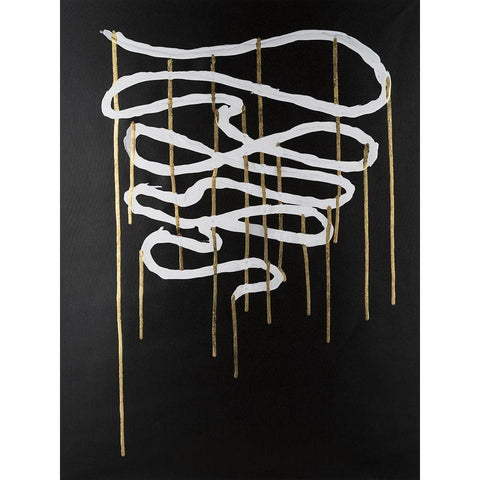Weeping Ribbon II White Modern Wood Framed Art Print by Willett, Michael