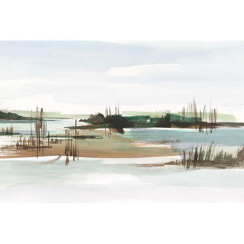 Marsh Reeds I Black Modern Wood Framed Art Print by Harper, Ethan