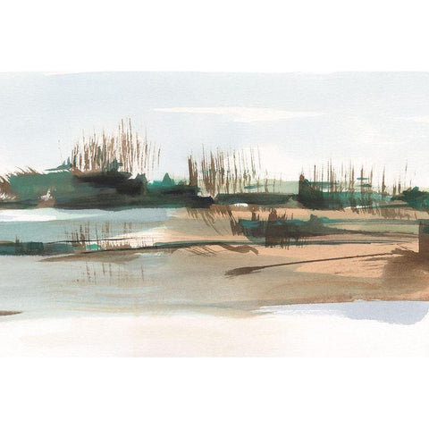 Marsh Reeds IV Black Modern Wood Framed Art Print with Double Matting by Harper, Ethan