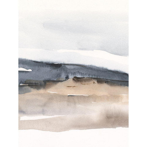 Hazy Vista I Black Modern Wood Framed Art Print with Double Matting by Harper, Ethan