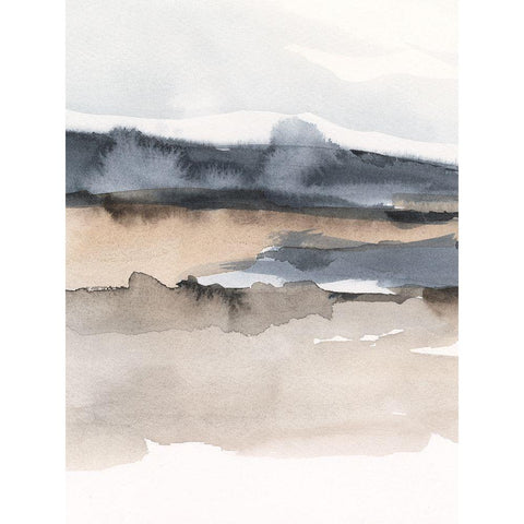 Hazy Vista II Black Modern Wood Framed Art Print with Double Matting by Harper, Ethan