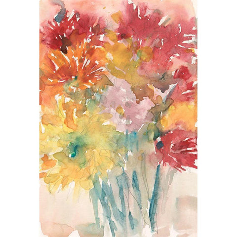 Floral Treats I Black Modern Wood Framed Art Print by Dixon, Samuel