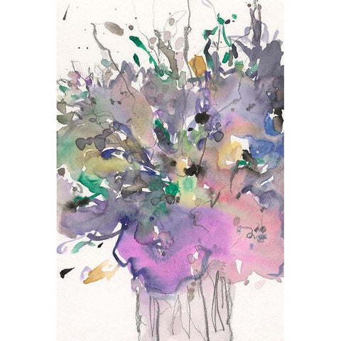 All that Glitters II White Modern Wood Framed Art Print by Dixon, Samuel