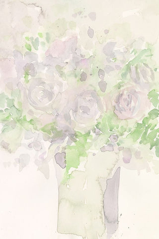 Natural Radiance II White Modern Wood Framed Art Print with Double Matting by Dixon, Samuel