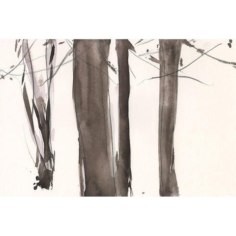 Under the Winter Tree I White Modern Wood Framed Art Print by Dixon, Samuel