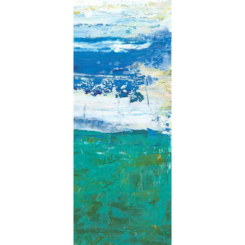 Free Run II Black Modern Wood Framed Art Print with Double Matting by Kaelber, Renee