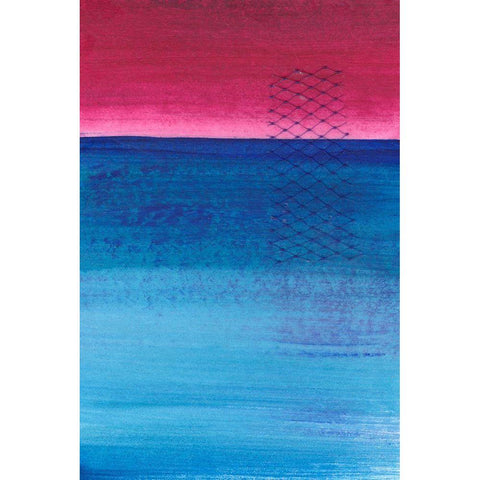 Gently Oppose I Black Modern Wood Framed Art Print with Double Matting by Kaelber, Renee