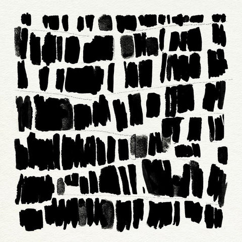 Vivid Marks I Black Modern Wood Framed Art Print by Warren, Annie