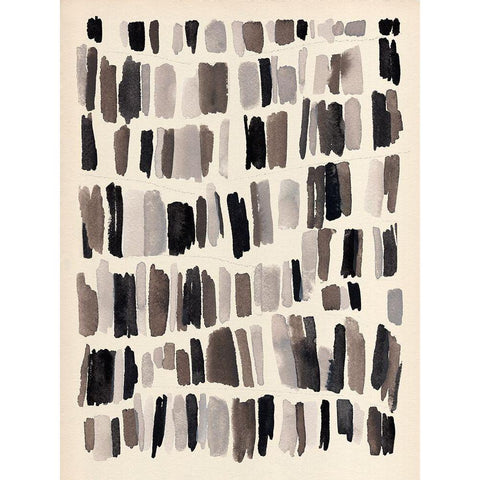 Chalk and Flint II White Modern Wood Framed Art Print by Warren, Annie